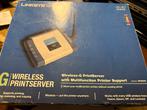 2x Linksys Wireless-G Printserver WPSM54G, Ophalen, Gebruikt
