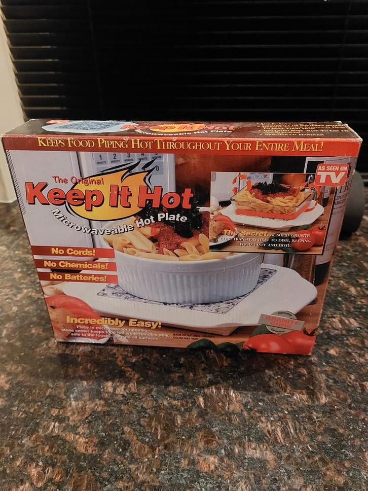 Nieuwe magnetron warmhoudplaat - Keep It Hot, Witgoed en Apparatuur, Gourmetstellen, Nieuw, Minder dan 4 personen, Ophalen of Verzenden