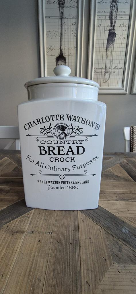 CHARLOTTE WATSON’S COUNTRY BREAD CROCK XL, Huis en Inrichting, Keuken | Potten en Pannen, Nieuw, Overige materialen, Ophalen