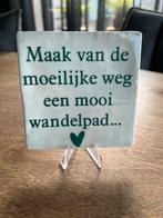 Tegel met tekst, Ophalen of Verzenden, Nieuw