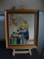 Schilderij Melkmeisje Lijst Borduren, Antiek en Kunst, Kunst | Schilderijen | Klassiek, Ophalen of Verzenden