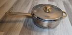 Schuman bakpan 24/25 cm, Ophalen of Verzenden, Zo goed als nieuw, Rvs, Koekenpan of Braadpan