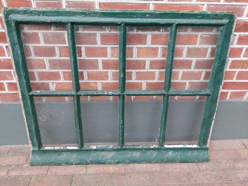 Twee zeer mooie en zware 8 vaks gietijzeren stalramen, Doe-het-zelf en Verbouw, Glas en Ramen, Gebruikt, Minder dan 80 cm, Minder dan 80 cm