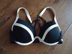 zwart/witte Sylvie (Hunkemoller) bikini top 80D, Zwart, Ophalen of Verzenden, Zo goed als nieuw, Bikini