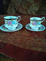 2 KOP+SCHOTEL, fine bone china, van Queen's, decor CATHAY, Ophalen of Verzenden