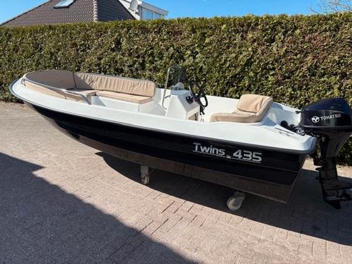 Twins 435 met Tohatsu 9.8 PK 4 Takt Nieuw (bj 2024), Watersport en Boten, Vis- en Consoleboten, Nieuw, 3 tot 6 meter, Overige brandstoffen