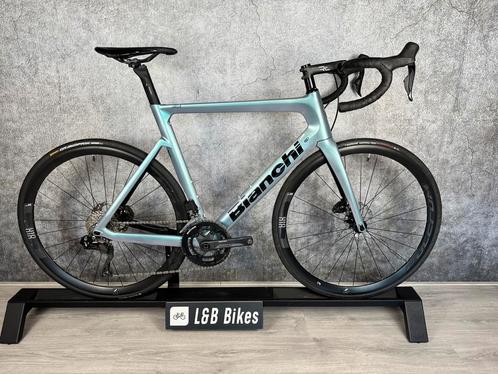 Bianchi Aria Shimano 105 Di2 2x12 Speed Carbon Disc, Fietsen en Brommers, Fietsen | Racefietsen, Zo goed als nieuw, Heren, Overige merken