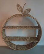 Wanddecoratie appel rotan/ riet, Ophalen of Verzenden, Zo goed als nieuw