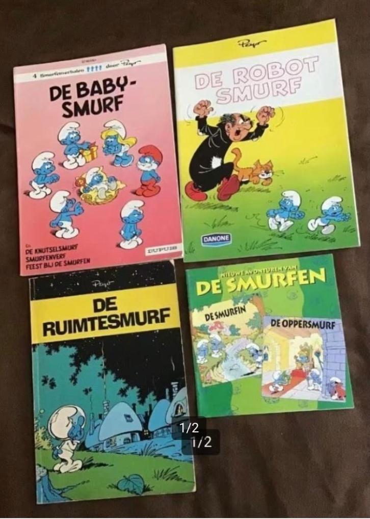 6 uitgaves de Smurfen door Peyo, Verzamelen, Smurfen, Gebruikt, Stripboek, Verschillende Smurfen, Ophalen of Verzenden
