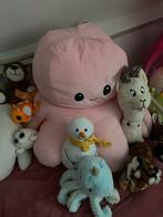 XXL Omkeerbare Octopus Knuffel - Roze/Oranje, Ophalen of Verzenden, Gebruikt, Overige typen