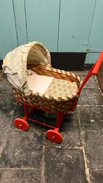 Zo schattig vintage rieten poppenwagen, Kinderen en Baby's, Ophalen, Gebruikt, Babypop