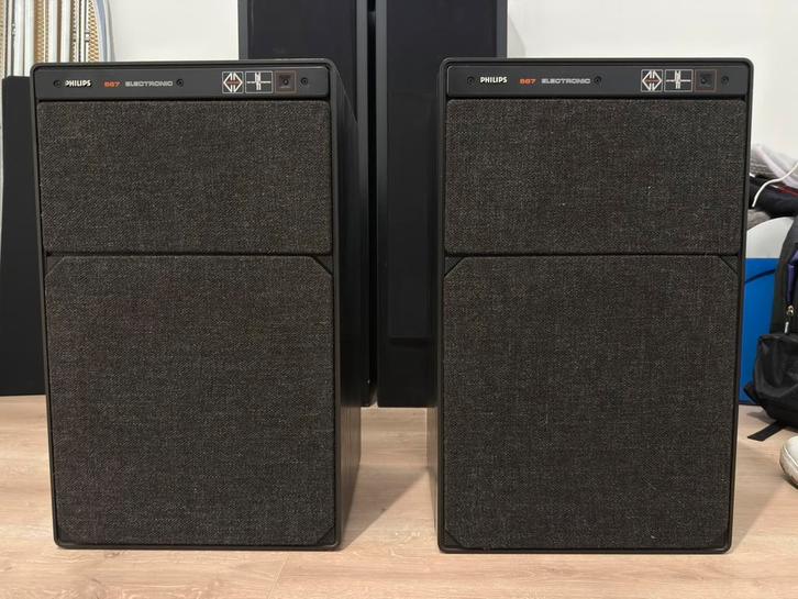 Philips MFB 567, Audio, Tv en Foto, Luidsprekers, Zo goed als nieuw, Front, Rear of Stereo speakers, 60 tot 120 watt, Philips