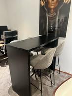 Bartafel met 4 krukken - Jysk, Met voetsteun, Ophalen of Verzenden, Zo goed als nieuw, 90 cm of meer