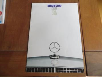 Folder Mercedes-Benz 250 C, 250 CE Coupe 1968, Franse tekst beschikbaar voor biedingen