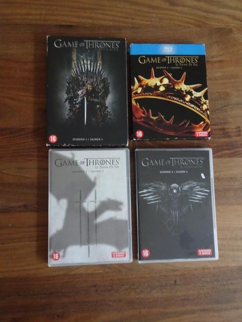 Game of Thrones seizoen 1 t/m 4 (seizoen 2 bluray), Cd's en Dvd's, Dvd's | Tv en Series, Gebruikt, Science Fiction en Fantasy