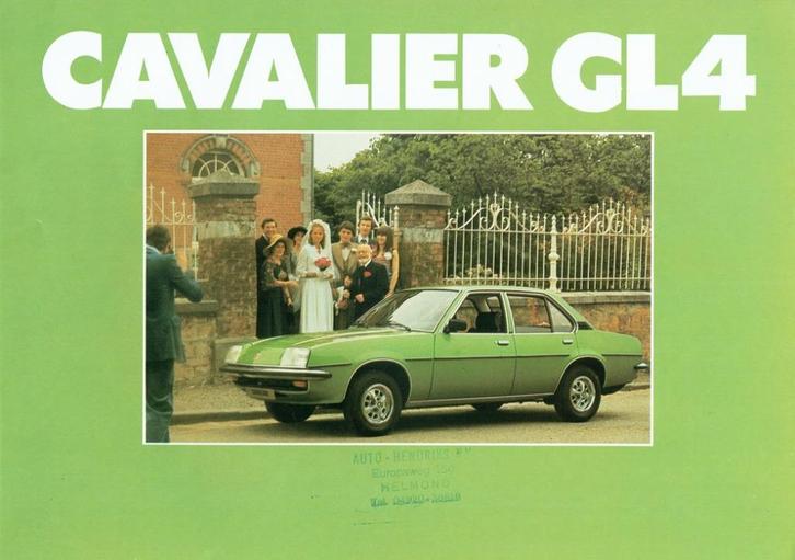 Folder Vauxhall Cavalier GL4 (ca.1978), Boeken, Auto's | Folders en Tijdschriften, Gelezen, Overige merken, Verzenden