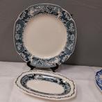 Mooie brocante serveerschalen SCM decor Victoria blauw, Ophalen of Verzenden