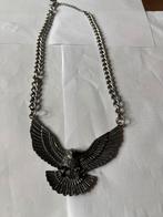 Heren Ketting - Adelaar Zilverkleurig, Sieraden, Tassen en Uiterlijk, Kettingen, Ophalen of Verzenden, Zo goed als nieuw, Zilver