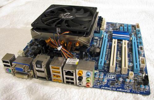 Gigabyte moederbord + i7-870 + 8gb ram + skythe cooler, Computers en Software, Moederborden, Gebruikt, DDR3, Ophalen
