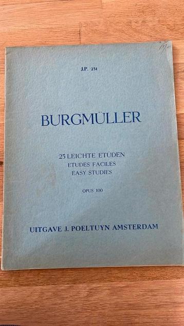 Burgmüller 25 Leichte Etüden Opus 100 - bladmuziek piano beschikbaar voor biedingen