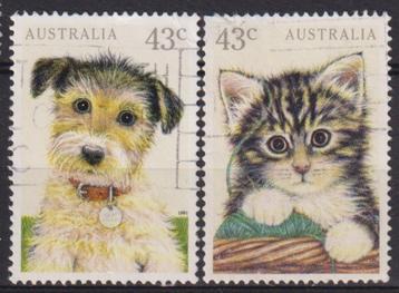 Australië 1991 Huisdieren Hond Poes beschikbaar voor biedingen