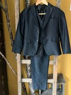 Donkerblauw pak mt 134/140, Kinderen en Baby's, Kinderkleding | Maat 140, Ophalen of Verzenden, Zo goed als nieuw, Jongen