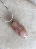 Bloemagaat ketting, Sieraden, Tassen en Uiterlijk, Ophalen of Verzenden, Zo goed als nieuw