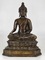 Groot Chinese Bronzen Boeddha beeld, Antiek en Kunst, Ophalen of Verzenden