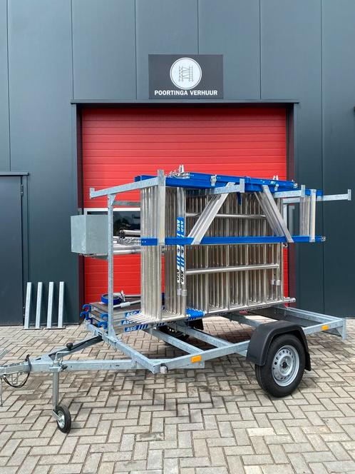 Asc gekeurde rolsteiger complete set te koop zgan, Doe-het-zelf en Verbouw, Steigers, Zo goed als nieuw, Rolsteiger of Kamersteiger