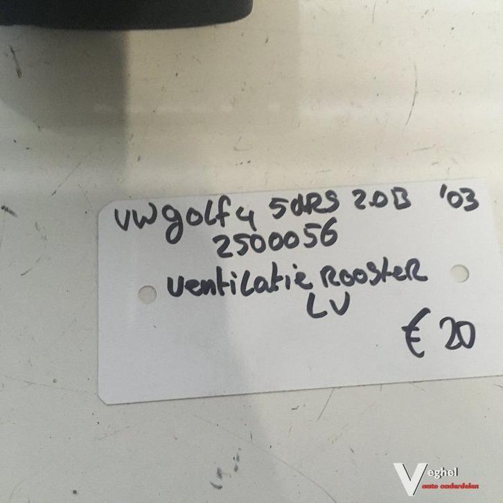 Vw Golf 4 2003  5drs 2.0 B Wagennr 2500056   Luchtrooster li, Auto-onderdelen, Carrosserie en Plaatwerk, Gebruikt, Ophalen of Verzenden