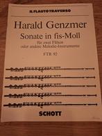Harald Genzmer - Sonate in fis-Moll bladmuziek, Ophalen of Verzenden, Artiest of Componist, Klassiek