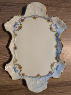 Limoges Porseleinen Schaal met Bloemen en Gouden Rand, Antiek en Kunst, Ophalen of Verzenden