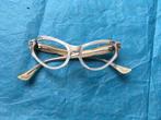 Project! Vintage 50s witte cat eye bril STUK, Overige merken, Bril, Ophalen of Verzenden, Wit