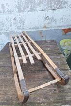 Antieke houten lange slee, Antiek en Kunst, Ophalen of Verzenden