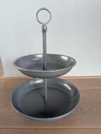 Metalen etagere / fruitschaal grijs, Huis en Inrichting, Ophalen of Verzenden, Nieuw