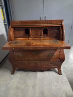 Antieke mahonie hout cilinderbureau, klepbureau, kast, Ophalen