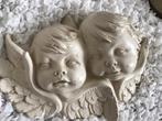 Engelen beeld van gips muurornament, Diversen, Kerst, Ophalen of Verzenden, Gebruikt