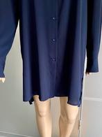 i139 Lange blouse-jurk maat 42=L jurkje tuniek donker-blauw, Blauw, Maat 42/44 (L), Ophalen of Verzenden, Zo goed als nieuw