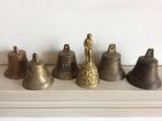 6 oude bronzen bellen compleet 95 euro., Antiek en Kunst, Antiek | Koper en Brons, Ophalen of Verzenden