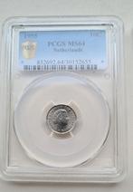10 cent 1955 PCGS MS64 POP 3/1, Ophalen of Verzenden, Koningin Juliana, 10 cent, Losse munt