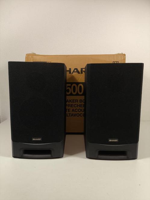 Sharp CP-R500 H speakers, Audio, Tv en Foto, Luidsprekers, Zo goed als nieuw, Front, Rear of Stereo speakers, Minder dan 60 watt