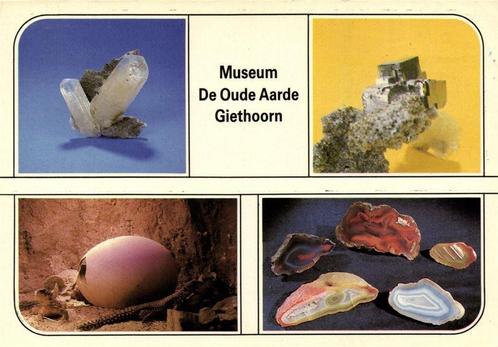 Museum De Oude Aarde, Giethoorn - 4 afb - ongelopen, Verzamelen, Ansichtkaarten | Nederland, Ongelopen, Overijssel, 1940 tot 1960