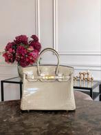 Leren tas greige handtas birkin croc, Ophalen, Zo goed als nieuw, Handtas