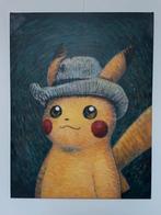 Pikachu Van Gogh Museum Giclée Canvas inclusief COA, Ophalen of Verzenden