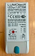 Lumotech L05016I LED Driver 1-20VA 1-10V Dim 250-1050mA, Ophalen of Verzenden, Zo goed als nieuw, Led