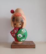 Kokeshi 'mooie bloem', Ophalen of Verzenden, Zo goed als nieuw