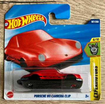 Hot Wheels Porsche 911 Carrera Clip Hotwheels rood beschikbaar voor biedingen