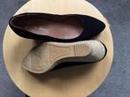 Damesschoenen, zwart suede, sleehak/touwzool, mt 37, Pumps, Zwart, Ophalen of Verzenden, Zo goed als nieuw