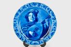 DELFFTSBLAUW BORD PORSELYNE FLES DELFT, Ophalen of Verzenden