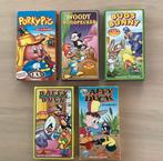 5 videobanden- Daffy Duck/Bugs Bunny/W.Woodpecker/Porky Pig, Tekenfilms en Animatie, Alle leeftijden, Ophalen of Verzenden, Zo goed als nieuw